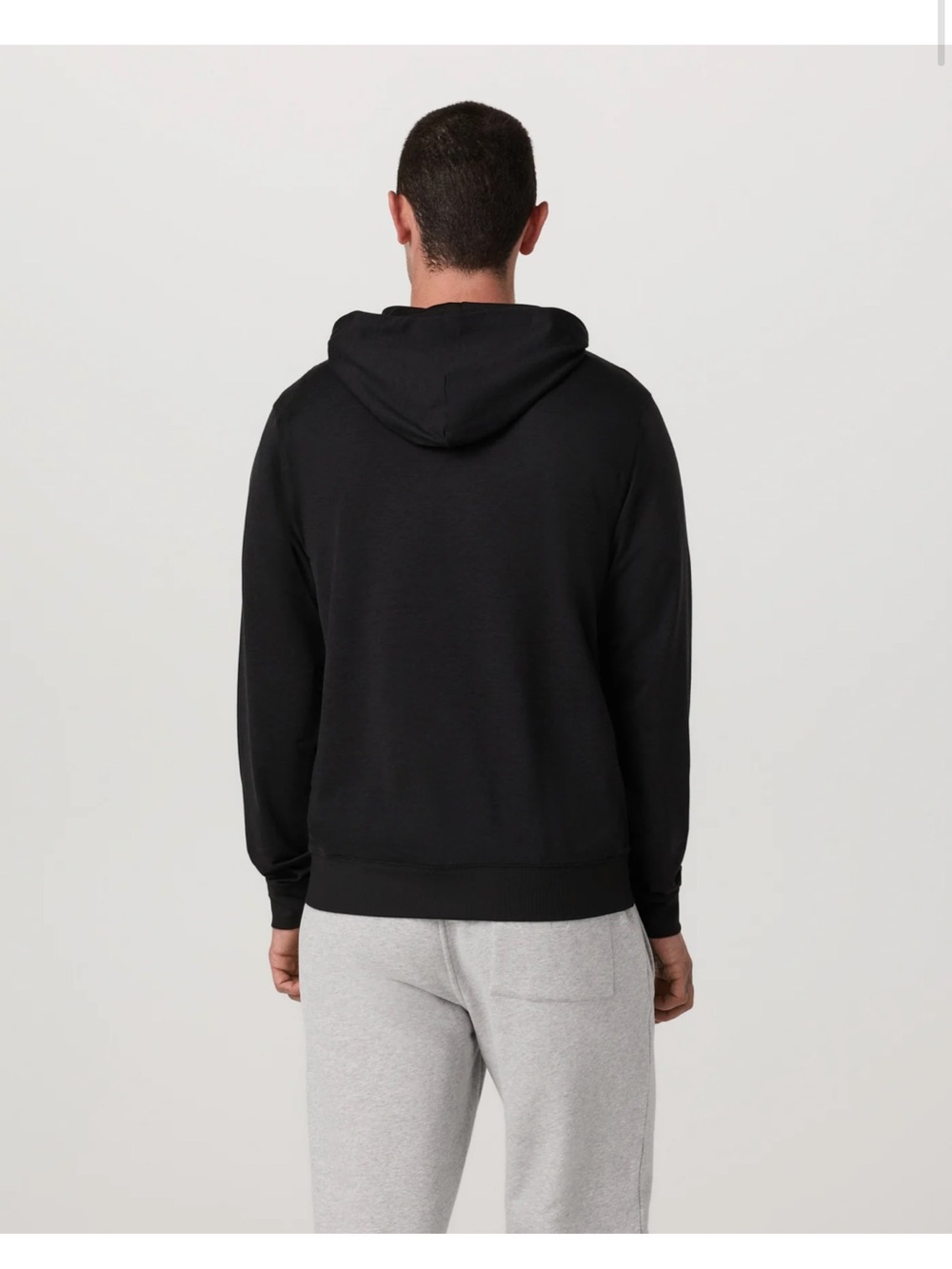 Vuori Ponte Black Heather Zip Hoodie, size medium - Picture 4 of 11